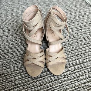 Strappy Nude Heels